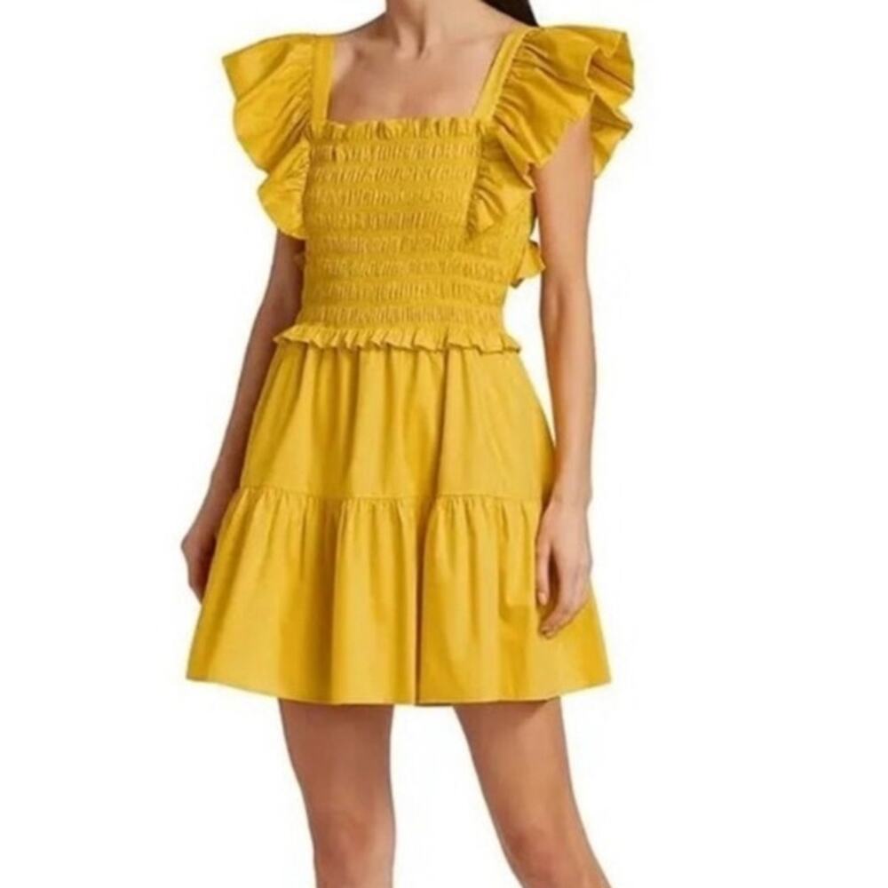 Sea New York Yellow Mini Dress Size Medium